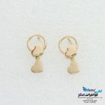 نیم ست طلا - آویز و گوشواره - طرح قلب