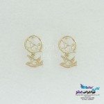 نیم ست طلا - آویز و گوشواره - طرح پرنده