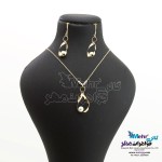 نیم ست - گردنبند و گوشواره - طرح مروارید نشان