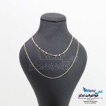 نیم ست طلا - گردنبند و گوشواره و پابند - طرح استار