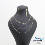 نیم ست طلا - گردنبند و گوشواره و پابند - طرح استار