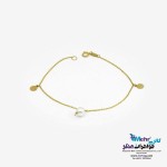 دستبند طلا - طرح مروارید نشان