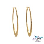 گوشواره طلا - طرح هندسی - بیضی