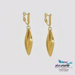 گوشواره طلا - طرح هندسی - بیضی
