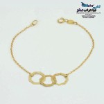 دستبند طلا  - طرح هندسی