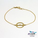 دستبند طلا - طرح ماه تولد دی