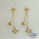 گوشواره طلا - طرح پروانه