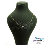گردنبند طلا - طرح مروارید نشان