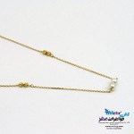 گردنبند طلا - طرح مروارید نشان