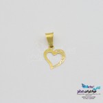 نیم ست طلا - آویز و گوشواره - طرح قلب