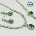 سرویس طلا - گردنبند - دستبند - گوشواره - طرح اشک