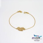 دستبند طلا - طرح پروانه
