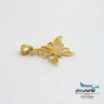 آویز طلا - طرح پروانه