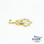آویز طلا - طرح نیلوفر