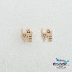 گوشواره طلا - طرح Love