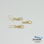 نیم ست طلا - آویز و گوشواره - طرح کیتی