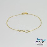 دستبند طلا - طرح بینهایت