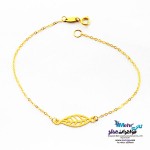 دستبند طلا - طرح برگ