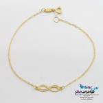 دستبند طلا - طرح بی نهایت
