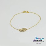 دستبند طلا - طرح گل هشت پر