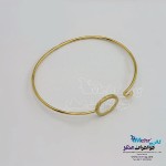 دستبند النگویی طلا - طرح هندسی