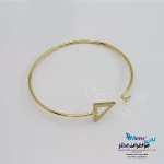 دستبند النگویی طلا - طرح هندسی