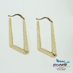 گوشواره حلقه ای طلا - طرح ورساچه