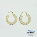 گوشواره حلقه ای طلا - طرح لویی ویتون