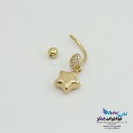 پیرسینگ طلا - طرح ستاره