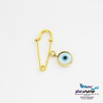 سنجاق سینه طلا - طرح چشم نظر