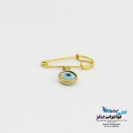 سنجاق سینه طلا - طرح چشم نظر