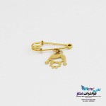 سنجاق سینه طلا - طرح دختر بچه