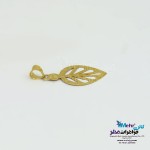 آویز طلا - طرح برگ