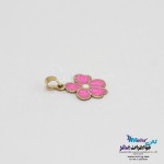 آویز طلا - طرح گل پنج پر