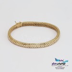 دستبند طلا - طرح پوست ماری