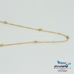 گردنبند طلا - طرح گوی تراش
