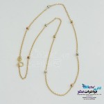 گردنبند طلا - طرح گوی تراش