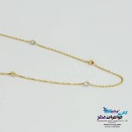 گردنبند طلا - طرح گوی تراش