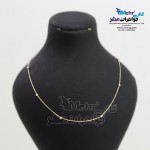 گردنبند طلا - طرح گوی تراش