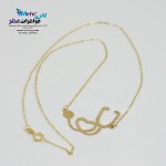 گردنبند طلا - طرح گوشی پزشکی