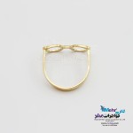 انگشتر طلا - طرح عینک