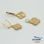 نیم ست طلا - آویز و گوشواره - طرح ونکلیف