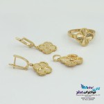 نیم ست طلا - آویز وانگشتر و گوشواره - طرح ونکلیف