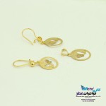 نیم ست طلا - آویز و گوشواره - طرح پروانه
