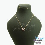 گردنبند طلا - طرح گل