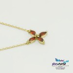 گردنبند طلا - طرح گل