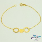 دستبند طلا - طرح هندسی