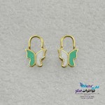گوشواره طلا - طرح پروانه
