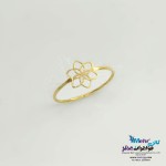 انگشتر طلا - طرح گل