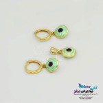 نیم ست طلا - آویز و گوشواره - طرح چشم نظر